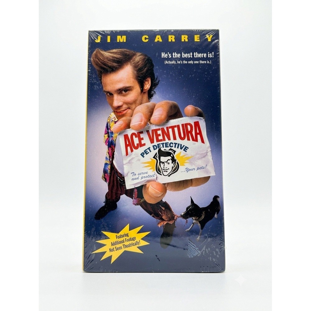 Ace Ventura-Pet Detective (VHS,1994) Warner Home Video Watermarks Jim Carrey NEW